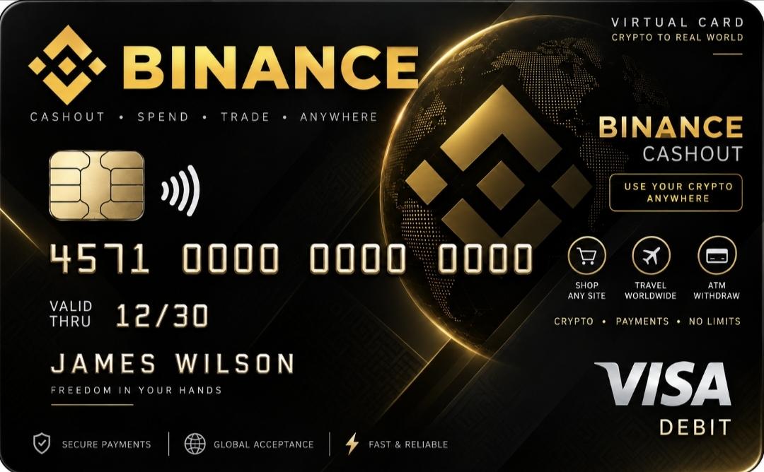 Binance VISA ( Minimum 1200$ )